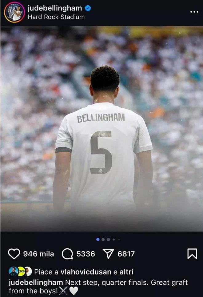 尤文力克巴黎，贝林厄姆统治全场